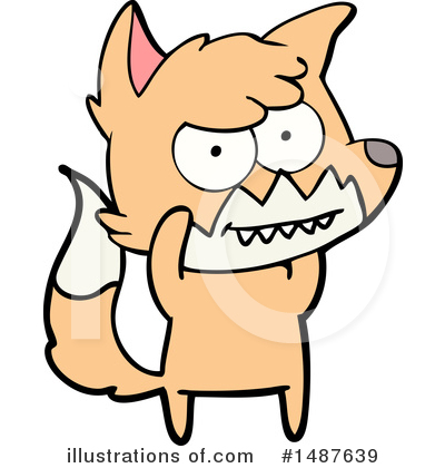 Royalty-Free (RF) Fox Clipart Illustration by lineartestpilot - Stock Sample #1487639