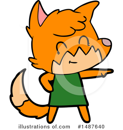 Royalty-Free (RF) Fox Clipart Illustration by lineartestpilot - Stock Sample #1487640