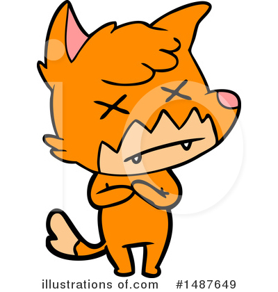Royalty-Free (RF) Fox Clipart Illustration by lineartestpilot - Stock Sample #1487649