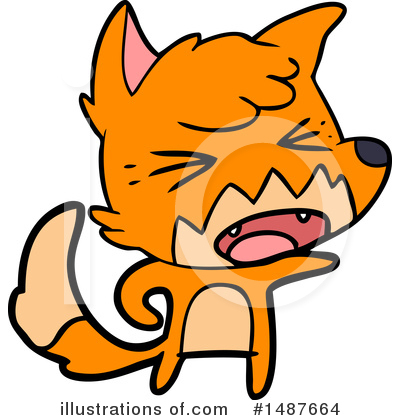 Royalty-Free (RF) Fox Clipart Illustration by lineartestpilot - Stock Sample #1487664