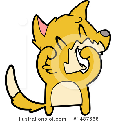 Royalty-Free (RF) Fox Clipart Illustration by lineartestpilot - Stock Sample #1487666
