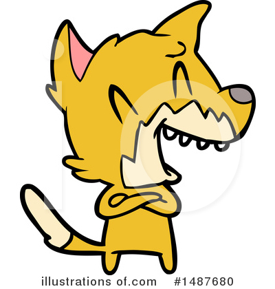 Royalty-Free (RF) Fox Clipart Illustration by lineartestpilot - Stock Sample #1487680