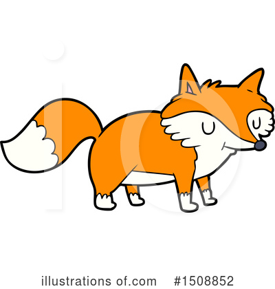 Royalty-Free (RF) Fox Clipart Illustration by lineartestpilot - Stock Sample #1508852