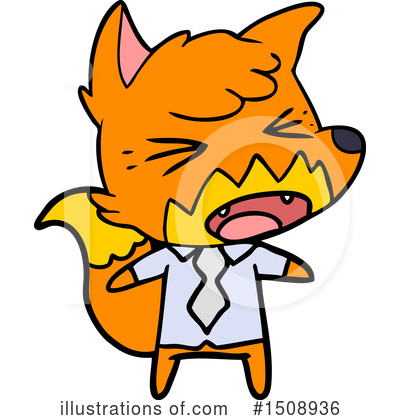Royalty-Free (RF) Fox Clipart Illustration by lineartestpilot - Stock Sample #1508936