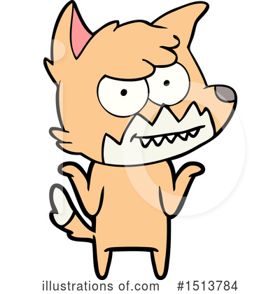 Royalty-Free (RF) Fox Clipart Illustration by lineartestpilot - Stock Sample #1513784