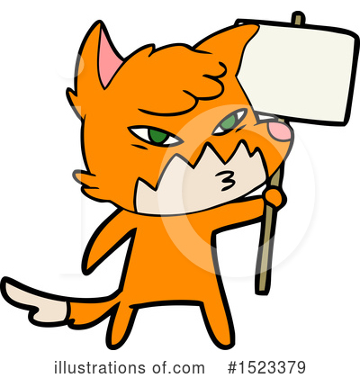 Royalty-Free (RF) Fox Clipart Illustration by lineartestpilot - Stock Sample #1523379
