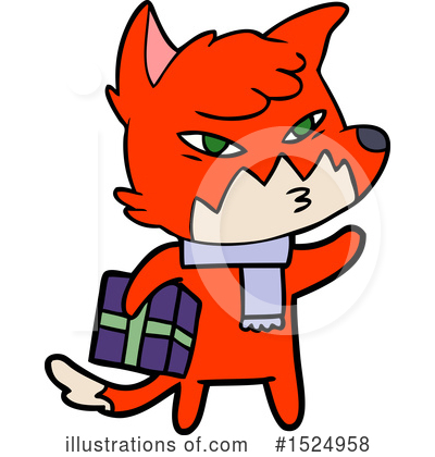 Royalty-Free (RF) Fox Clipart Illustration by lineartestpilot - Stock Sample #1524958