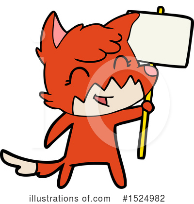 Royalty-Free (RF) Fox Clipart Illustration by lineartestpilot - Stock Sample #1524982