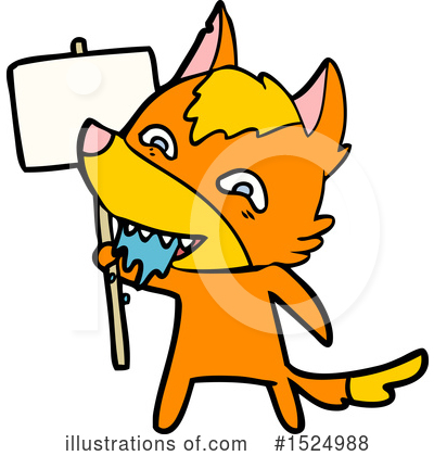Royalty-Free (RF) Fox Clipart Illustration by lineartestpilot - Stock Sample #1524988
