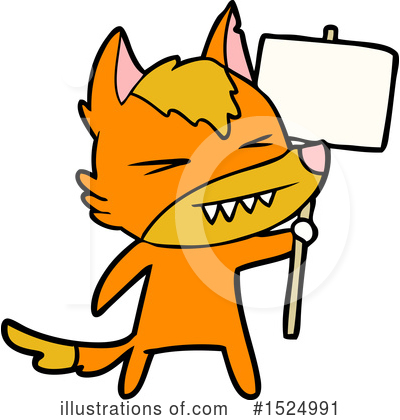 Royalty-Free (RF) Fox Clipart Illustration by lineartestpilot - Stock Sample #1524991