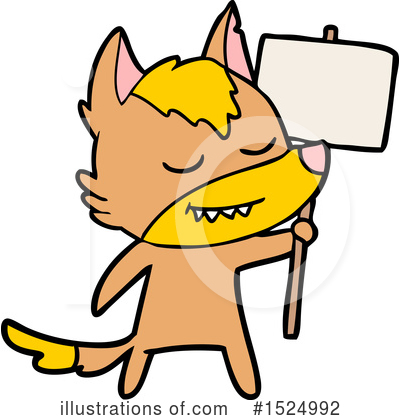 Royalty-Free (RF) Fox Clipart Illustration by lineartestpilot - Stock Sample #1524992