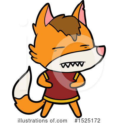 Royalty-Free (RF) Fox Clipart Illustration by lineartestpilot - Stock Sample #1525172