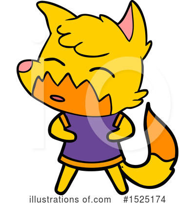 Royalty-Free (RF) Fox Clipart Illustration by lineartestpilot - Stock Sample #1525174
