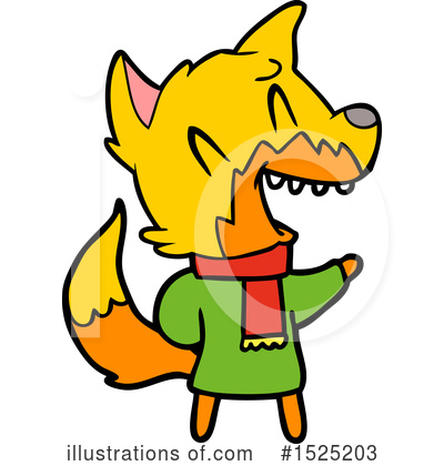 Royalty-Free (RF) Fox Clipart Illustration by lineartestpilot - Stock Sample #1525203