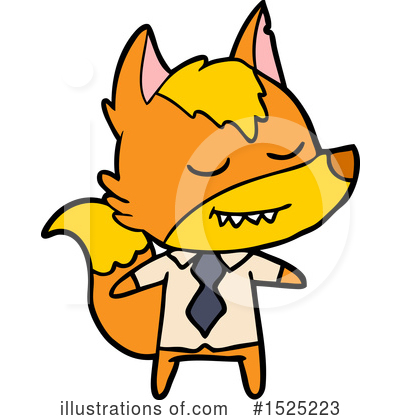 Royalty-Free (RF) Fox Clipart Illustration by lineartestpilot - Stock Sample #1525223