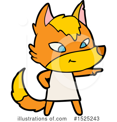 Royalty-Free (RF) Fox Clipart Illustration by lineartestpilot - Stock Sample #1525243