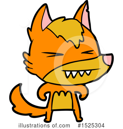 Royalty-Free (RF) Fox Clipart Illustration by lineartestpilot - Stock Sample #1525304