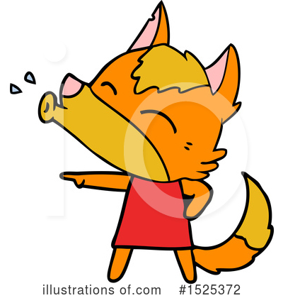 Royalty-Free (RF) Fox Clipart Illustration by lineartestpilot - Stock Sample #1525372