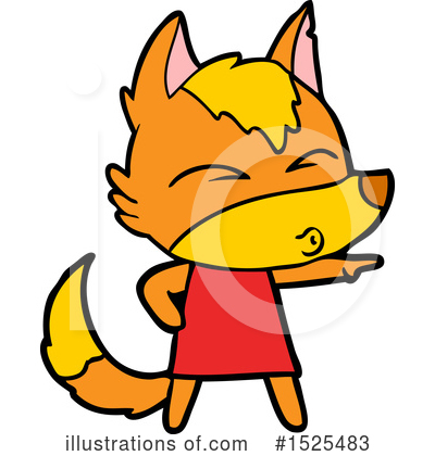 Royalty-Free (RF) Fox Clipart Illustration by lineartestpilot - Stock Sample #1525483