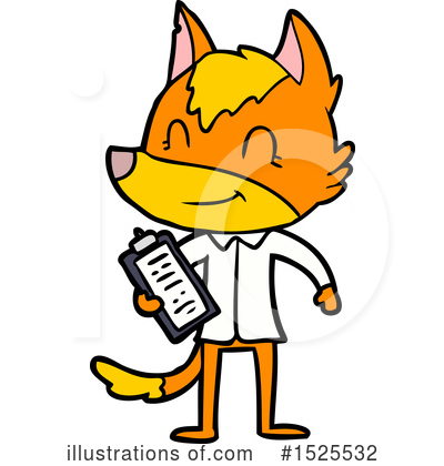 Royalty-Free (RF) Fox Clipart Illustration by lineartestpilot - Stock Sample #1525532