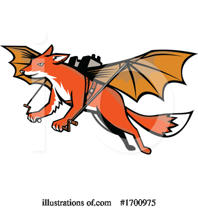 Royalty-Free (RF) Fox Clipart Illustration by patrimonio - Stock Sample #1700975