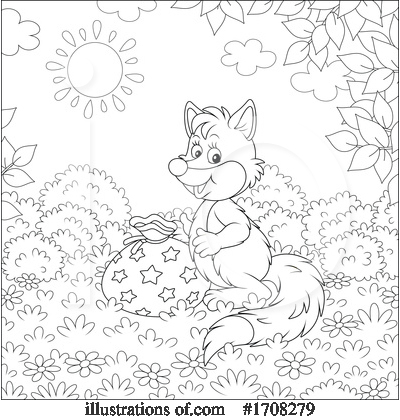Royalty-Free (RF) Fox Clipart Illustration by Alex Bannykh - Stock Sample #1708279