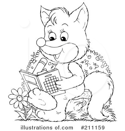 Royalty-Free (RF) Fox Clipart Illustration by Alex Bannykh - Stock Sample #211159