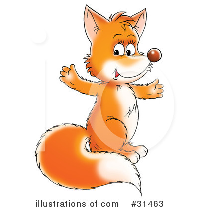 Royalty-Free (RF) Fox Clipart Illustration by Alex Bannykh - Stock Sample #31463