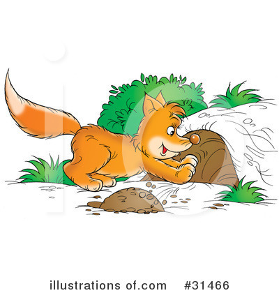 Royalty-Free (RF) Fox Clipart Illustration by Alex Bannykh - Stock Sample #31466