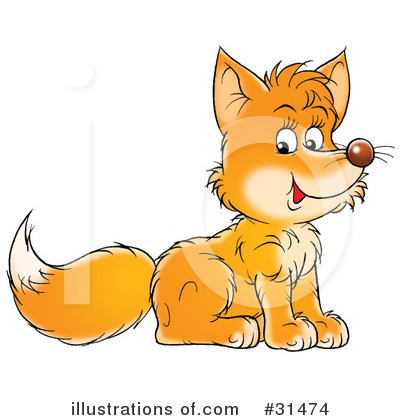 Royalty-Free (RF) Fox Clipart Illustration by Alex Bannykh - Stock Sample #31474
