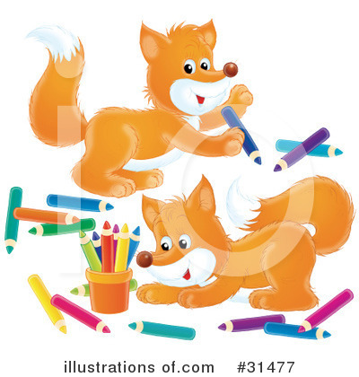 Foxes Clipart #31477 by Alex Bannykh