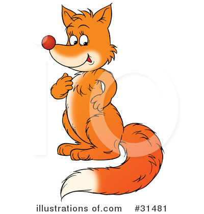 Royalty-Free (RF) Fox Clipart Illustration by Alex Bannykh - Stock Sample #31481