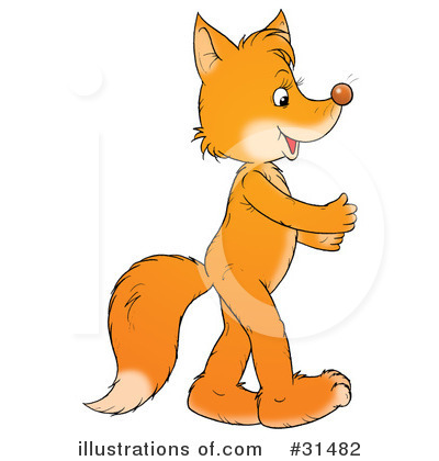 Royalty-Free (RF) Fox Clipart Illustration by Alex Bannykh - Stock Sample #31482