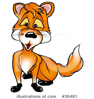 Royalty-Free (RF) Fox Clipart Illustration by dero - Stock Sample #36481
