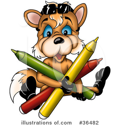 Royalty-Free (RF) Fox Clipart Illustration by dero - Stock Sample #36482