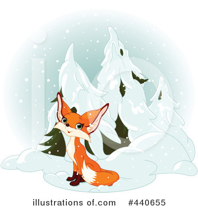 Royalty-Free (RF) Fox Clipart Illustration by Pushkin - Stock Sample #440655