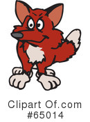 Fox Clipart #65014 by Dennis Holmes Designs