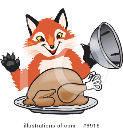 Fox Clipart #6916 by Mascot Junction