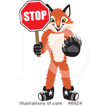 Fox Clipart #6924 by Mascot Junction