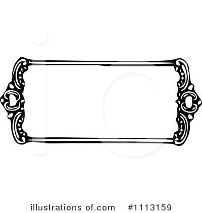 Royalty-Free (RF) Frame Clipart Illustration by Prawny Vintage - Stock Sample #1113159