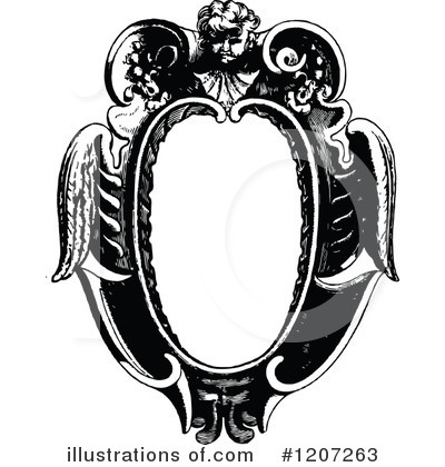 Royalty-Free (RF) Frame Clipart Illustration by Prawny Vintage - Stock Sample #1207263