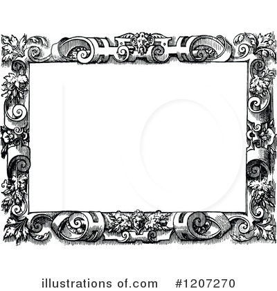 Royalty-Free (RF) Frame Clipart Illustration by Prawny Vintage - Stock Sample #1207270