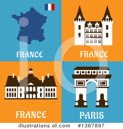 Royalty-Free (RF) France Clipart Illustration by Vector Tradition SM - Stock Sample #1367897