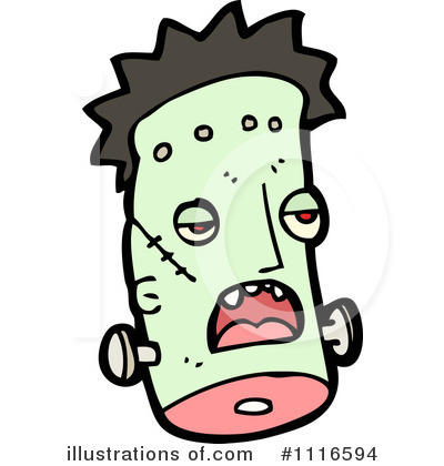 Frankenstein Head Clipart #1116594 by lineartestpilot
