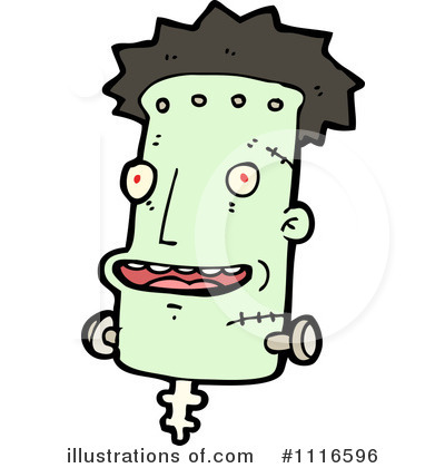 Frankenstein Head Clipart #1116596 by lineartestpilot