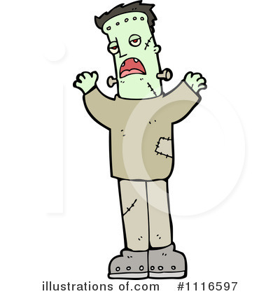 Royalty-Free (RF) Frankenstein Clipart Illustration by lineartestpilot - Stock Sample #1116597
