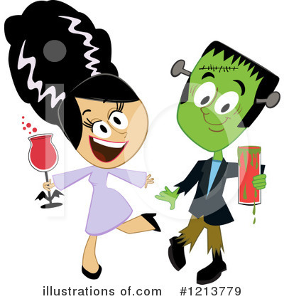 Royalty-Free (RF) Frankenstein Clipart Illustration by peachidesigns - Stock Sample #1213779