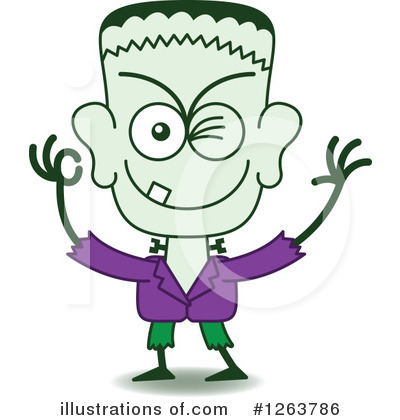 Royalty-Free (RF) Frankenstein Clipart Illustration by Zooco - Stock Sample #1263786