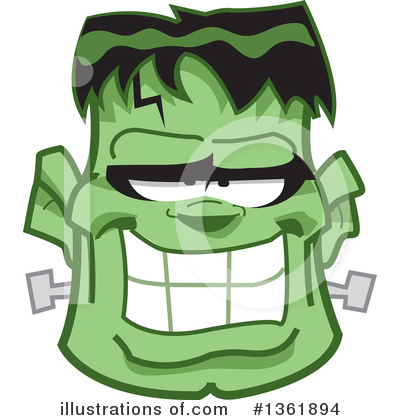 Royalty-Free (RF) Frankenstein Clipart Illustration by Clip Art Mascots - Stock Sample #1361894