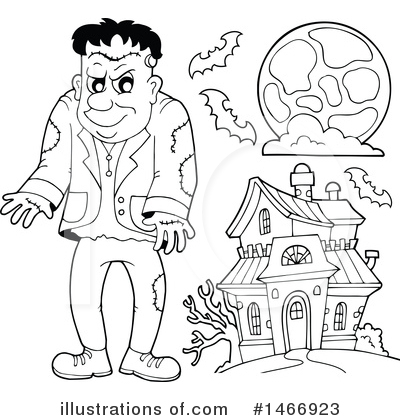 Royalty-Free (RF) Frankenstein Clipart Illustration by visekart - Stock Sample #1466923